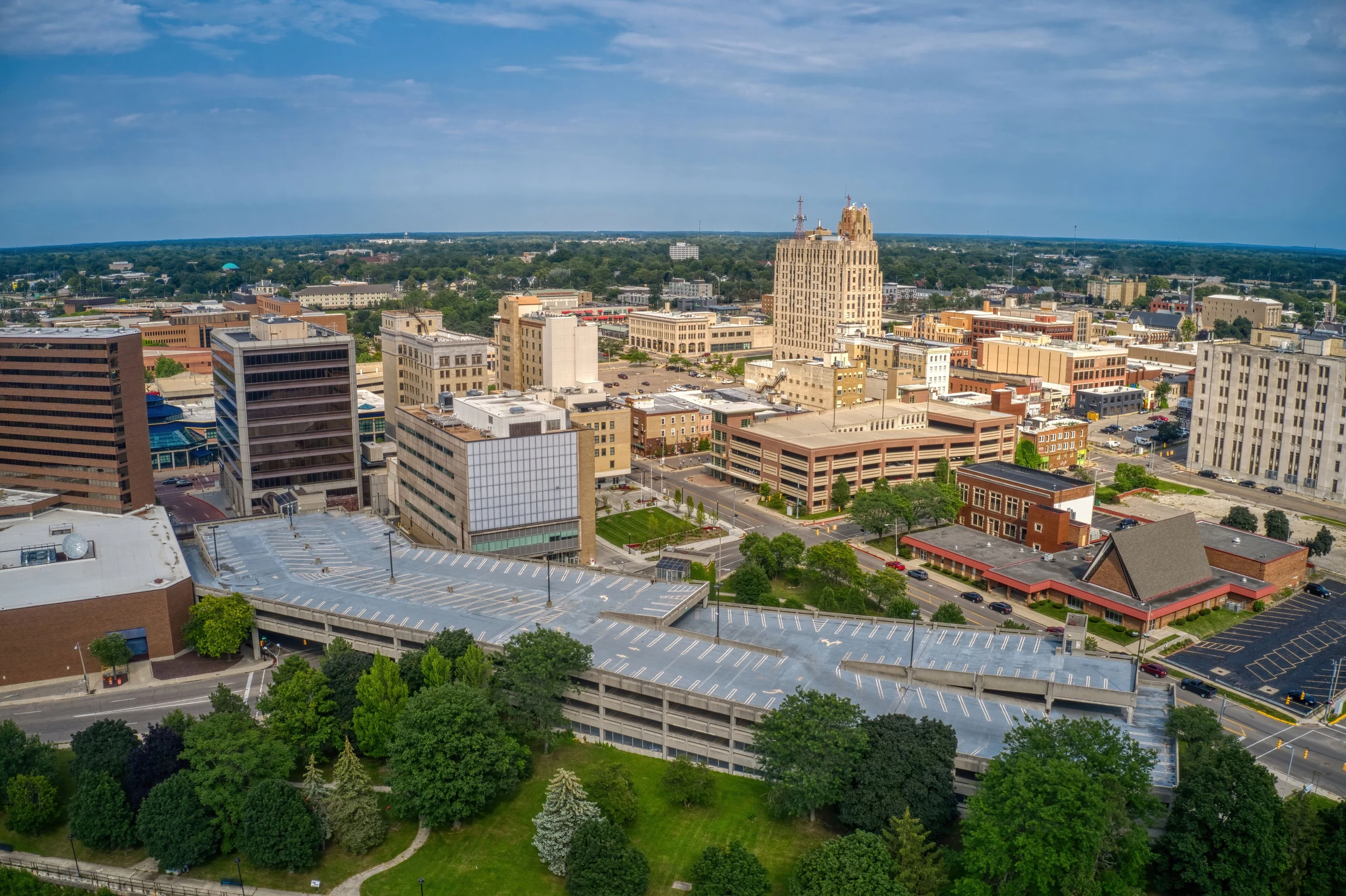Commercial roofing in Flint, Michigan